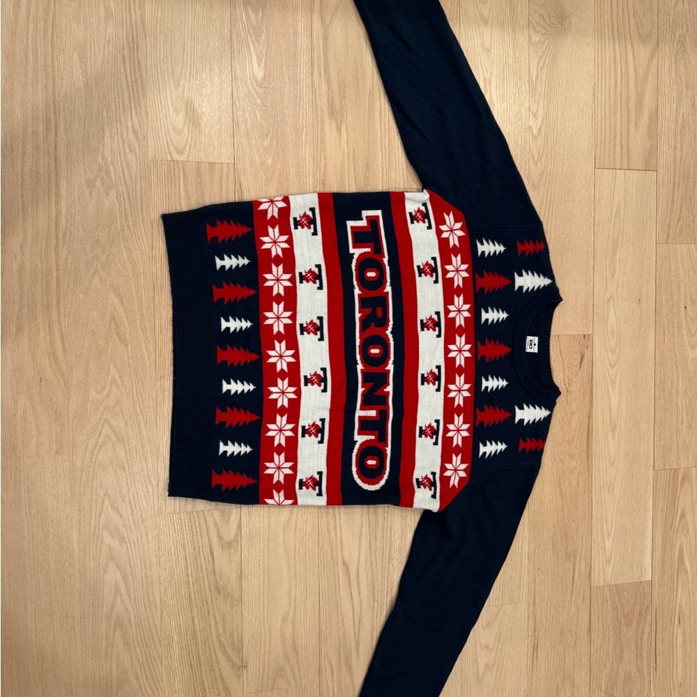 University of Toronto Themed Sweater in Red and Blue